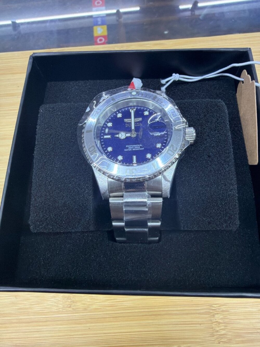 Invicta Pro Diver Blue Dial Stainless Steel Mens Quartz Watch New
